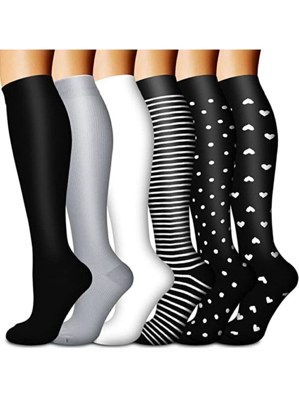 🆕🧦 Luxury Copper Infused Knee High Compression Socks Warm Long Stockings NWT🧦